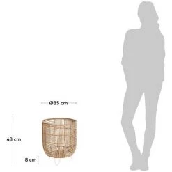 Kave Home - Cache-pot Cecira Fibres Naturelles Ø 35 Cm - Naturel 7 Kave Home - Cache-pot Cecira Fibres Naturelles Ø 35 Cm - Naturel -KAVE HOME Soldes 2022 32609165 3