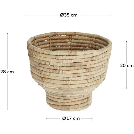 Kave Home - Cache-pot Colomba Fibres Naturelles Ø 35 Cm - Naturel 5 Kave Home - Cache-pot Colomba Fibres Naturelles Ø 35 Cm - Naturel – Image 3