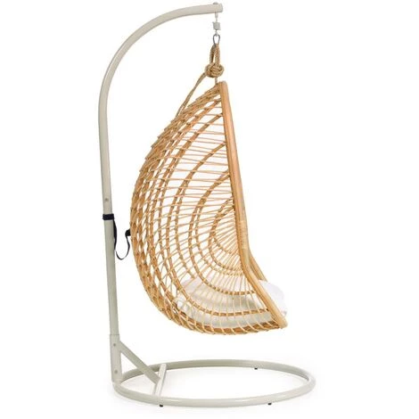 Kave Home - Fauteuil Suspendu Sur Pied Ekaterina - Naturel 4 Kave Home - Fauteuil Suspendu Sur Pied Ekaterina - Naturel – Image 2