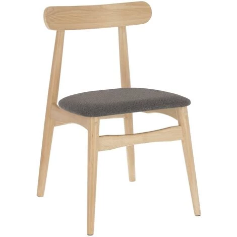 Kave Home - Chaise Nayme Gris Foncé - Naturel 3 Kave Home - Chaise Nayme Gris Foncé - Naturel