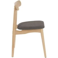 Kave Home - Chaise Nayme Gris Foncé - Naturel 8 Kave Home - Chaise Nayme Gris Foncé - Naturel -KAVE HOME Soldes 2022 33712732 2