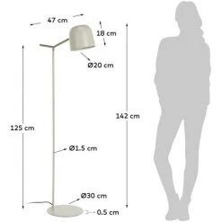 Kave Home - Lampadaire Alish - Beige 7 Kave Home - Lampadaire Alish - Beige -KAVE HOME Soldes 2022 33712733 3