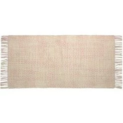Kave Home - Tapis Nur 100% Coton (GOTS) Rose 70 X 140 Cm - Beige