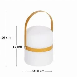 Kave Home - Lampe De Table LED Mini Ridley Moutarde - Moutarde 7 Kave Home - Lampe De Table LED Mini Ridley Moutarde - Moutarde -KAVE HOME Soldes 2022 34181807 3