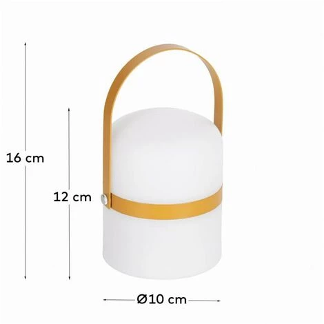 Kave Home - Lampe De Table LED Mini Ridley Moutarde - Moutarde 5 Kave Home - Lampe De Table LED Mini Ridley Moutarde - Moutarde – Image 3