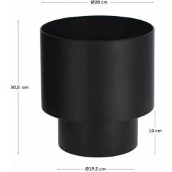 Kave Home - Cache-pot Rond Mash Métal Noir Ø 28 Cm - Noir 7 Kave Home - Cache-pot Rond Mash Métal Noir Ø 28 Cm - Noir -KAVE HOME Soldes 2022 34687430 3