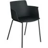 Kave Home - Chaise Avec Accoudoirs Hannia Noire - Noir