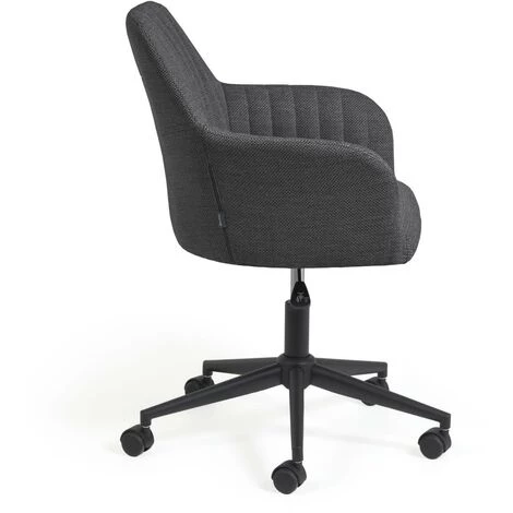 Kave Home - Chaise De Bureau Madina Gris Foncé 4 Kave Home - Chaise De Bureau Madina Gris Foncé – Image 2