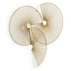 Kave Home - Décoration Murale Ronde Venertia Métal Doré 63,5 X 61 Cm - Doré