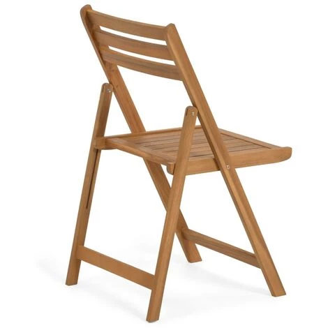 Kave Home - Chaise Pliante D'extérieur Daliana En Bois Massif D'acacia FSC 100% - Naturel 5 Kave Home - Chaise Pliante D'extérieur Daliana En Bois Massif D'acacia FSC 100% - Naturel – Image 3
