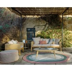 Kave Home - Canapé Giana 3 Places Bois Massif Acacia Et Rotin 193 Cm FSC 100% - Naturel 10 Kave Home - Canapé Giana 3 Places Bois Massif Acacia Et Rotin 193 Cm FSC 100% - Naturel -KAVE HOME Soldes 2022 36911437 4