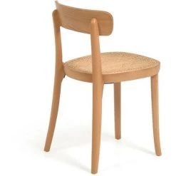 Kave Home - Chaise Romane En Bois De Hêtre Massif Naturel, Placage De Frêne Et Rotin - Naturel 9 Kave Home - Chaise Romane En Bois De Hêtre Massif Naturel, Placage De Frêne Et Rotin - Naturel -KAVE HOME Soldes 2022 37143691 3