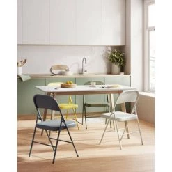 Kave Home - Chaise Pliante Aidana En Métal Gris Foncé - Gris -KAVE HOME Soldes 2022 37280482 4