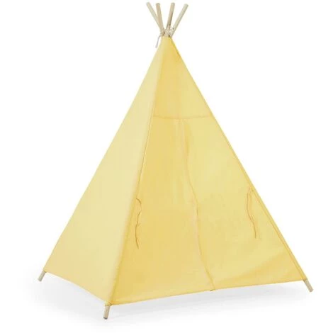 Kave Home - Tipi Darlyn 100 % Coton Moutarde Et Pieds En Bois Massif De Pin - Moutarde 4 Kave Home - Tipi Darlyn 100 % Coton Moutarde Et Pieds En Bois Massif De Pin - Moutarde – Image 2