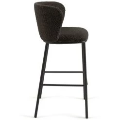Kave Home - Tabouret Ciselia En Laine Bouclée Noire Et Métal Noir Hauteur 75 Cm - Noir 7 Kave Home - Tabouret Ciselia En Laine Bouclée Noire Et Métal Noir Hauteur 75 Cm - Noir -KAVE HOME Soldes 2022 39493446 2