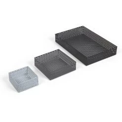 Kave Home - Lot Jeannie De 3 Organisateurs De Bureau En Métal Multicolore - Multicolore