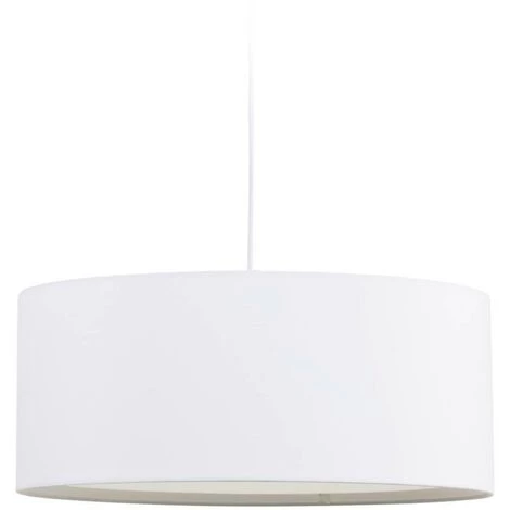 Kave Home - Abat-jour Suspension Santana Blanc Avec Diffuseur Blanc Ø 50 Cm - Blanc 3 Kave Home - Abat-jour Suspension Santana Blanc Avec Diffuseur Blanc Ø 50 Cm - Blanc