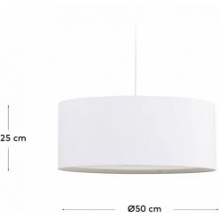 Kave Home - Abat-jour Suspension Santana Blanc Avec Diffuseur Blanc Ø 50 Cm - Blanc 7 Kave Home - Abat-jour Suspension Santana Blanc Avec Diffuseur Blanc Ø 50 Cm - Blanc -KAVE HOME Soldes 2022 39645459 3