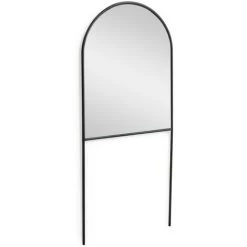 Kave Home - Miroir Sur Pied Nazara Métal Noir 70 X 161 Cm - Noir