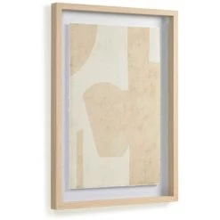 Kave Home - Tableau Nannete Formes Géométriques Beige 50 X 70 Cm - Beige