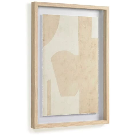 Kave Home - Tableau Nannete Formes Géométriques Beige 50 X 70 Cm - Beige 3 Kave Home - Tableau Nannete Formes Géométriques Beige 50 X 70 Cm - Beige
