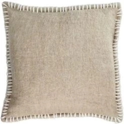 Kave Home - Housse De Coussin Augustina Marron 45 X 45 Cm - Marron