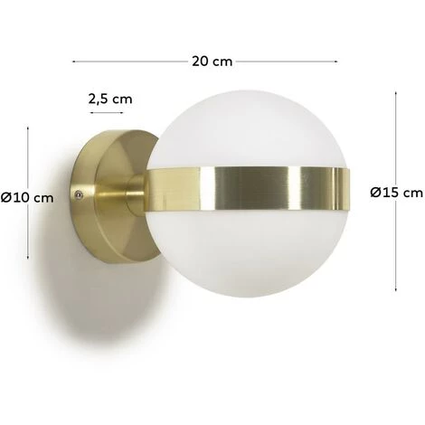 Kave Home - Applique Anasol En Métal Finition Dorée - Doré 5 Kave Home - Applique Anasol En Métal Finition Dorée - Doré – Image 3