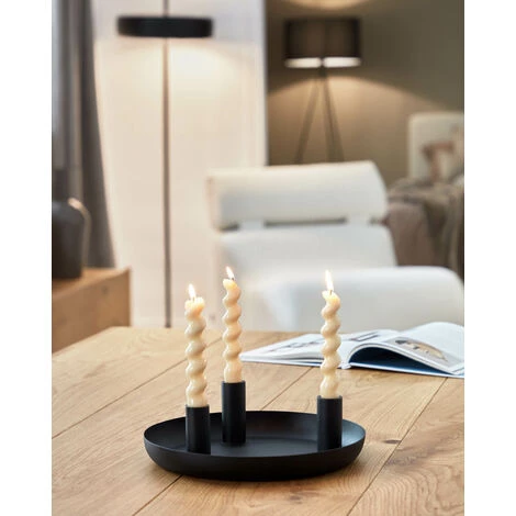 Kave Home - Bougeoir Eire En Métal Noir 8cm - Noir 4 Kave Home - Bougeoir Eire En Métal Noir 8cm - Noir – Image 2