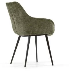 Kave Home - Chaise Amira En Chenille Vert Foncé Et Pieds En Métal Peint Noir - Vert 9 Kave Home - Chaise Amira En Chenille Vert Foncé Et Pieds En Métal Peint Noir - Vert -KAVE HOME Soldes 2022 42499552 3