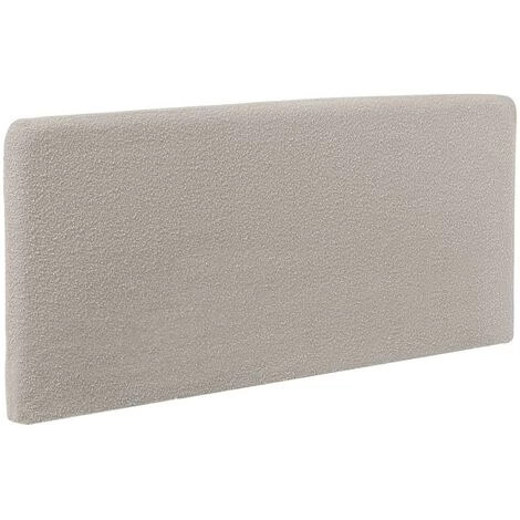 Kave Home - Tête De Lit Déhoussable Dyla En Bouclette Gris Clair Pour Lit De 160 Cm - Gris 3 Kave Home - Tête De Lit Déhoussable Dyla En Bouclette Gris Clair Pour Lit De 160 Cm - Gris