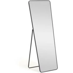 Kave Home - Miroir Sur Pied Nyah Métal Noir 63,5 X 165 Cm - Noir