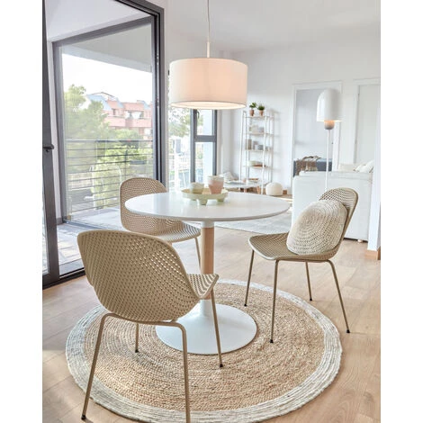 Kave Home - Lampadaire Brittany En Métal Peint Blanc Et Gris - Blanc 4 Kave Home - Lampadaire Brittany En Métal Peint Blanc Et Gris - Blanc – Image 2