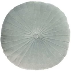 Kave Home - Coussin Rond Brunetta En Velours Turquoise Clair Ø 35 Cm - Turquoise