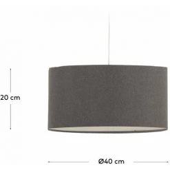 Kave Home - Abat-jour Suspension Petit Nazli En Lin Finition Gris Ø 40 Cm - Gris 7 Kave Home - Abat-jour Suspension Petit Nazli En Lin Finition Gris Ø 40 Cm - Gris -KAVE HOME Soldes 2022 45250966 3