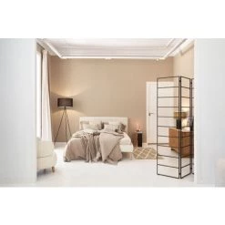 Kave Home - Lit Dyla Bouclette Blanc Et Pieds En Bois Massif De Hêtre 160 X 200 Cm - Blanc -KAVE HOME Soldes 2022 45373599 3