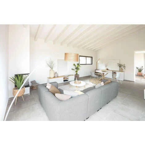 Kave Home - Lampadaire Juhe Contreplaqué De Frêne, Métal Et Marbre Blanc - Naturel 4 Kave Home - Lampadaire Juhe Contreplaqué De Frêne, Métal Et Marbre Blanc - Naturel – Image 2