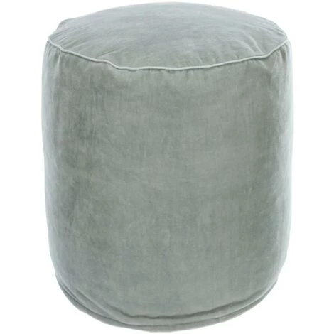 Kave Home - Pouf Rond Brunetta En Velours Turquoise Clair Ø 40 Cm - Turquoise 3 Kave Home - Pouf Rond Brunetta En Velours Turquoise Clair Ø 40 Cm - Turquoise