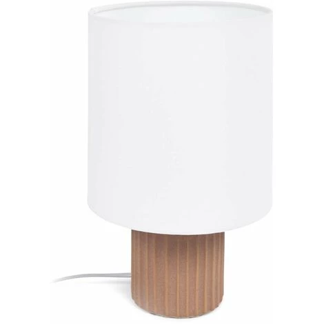 Kave Home - Lampe De Table Eshe En Céramique Finition En Blanc Et Terracotta - Naturel 3 Kave Home - Lampe De Table Eshe En Céramique Finition En Blanc Et Terracotta - Naturel