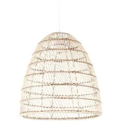 Kave Home - Abat-jour Pour Suspension Dunya 100% Rotin Finition Naturelle Ø 35 Cm - Naturel