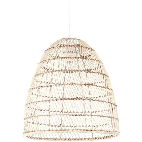 Kave Home - Abat-jour Pour Suspension Dunya 100% Rotin Finition Naturelle Ø 35 Cm - Naturel 3 Kave Home - Abat-jour Pour Suspension Dunya 100% Rotin Finition Naturelle Ø 35 Cm - Naturel