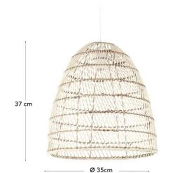 Kave Home - Abat-jour Pour Suspension Dunya 100% Rotin Finition Naturelle Ø 35 Cm - Naturel 7 Kave Home - Abat-jour Pour Suspension Dunya 100% Rotin Finition Naturelle Ø 35 Cm - Naturel -KAVE HOME Soldes 2022 46810818 3