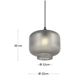 Kave Home - Suspension Cristabel En Verre Gris - Gris 7 Kave Home - Suspension Cristabel En Verre Gris - Gris -KAVE HOME Soldes 2022 46965800 3