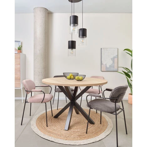 Kave Home - Suspension Flexa En Métal Peint Noir - Transparent 4 Kave Home - Suspension Flexa En Métal Peint Noir - Transparent – Image 2