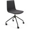 Kave Home - Chaise De Bureau Ralfi Noire Avec Assise Noire - Noir