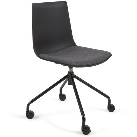 Kave Home - Chaise De Bureau Ralfi Noire Avec Assise Noire - Noir 3 Kave Home - Chaise De Bureau Ralfi Noire Avec Assise Noire - Noir