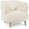 Kave Home - Fauteuil Luisa Bouclette Blanc Avec Pieds En Bois D'hévéa Massif - Blanc 1 Kave Home - Fauteuil Luisa Bouclette Blanc Avec Pieds En Bois D'hévéa Massif - Blanc -KAVE HOME Soldes 2022 47273734 1