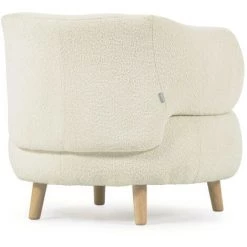 Kave Home - Fauteuil Luisa Bouclette Blanc Avec Pieds En Bois D'hévéa Massif - Blanc 9 Kave Home - Fauteuil Luisa Bouclette Blanc Avec Pieds En Bois D'hévéa Massif - Blanc -KAVE HOME Soldes 2022 47273734 3