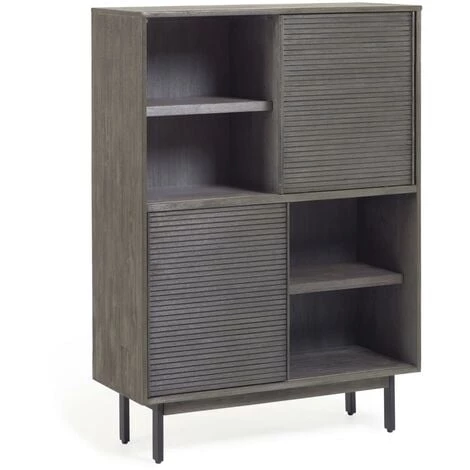 Kave Home - Étagère Indiann En Bois Massif D'acacia 100 X 140 Cm - Noir 3 Kave Home - Étagère Indiann En Bois Massif D'acacia 100 X 140 Cm - Noir