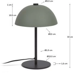 Kave Home - Lampe Aleyla En Métal Peint Vert 7 Kave Home - Lampe Aleyla En Métal Peint Vert -KAVE HOME Soldes 2022 48496141 3