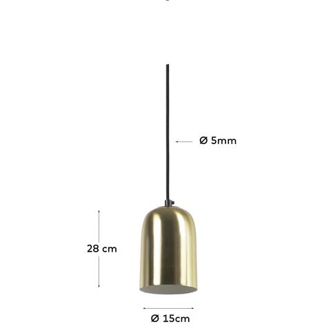 Kave Home - Suspension Eulogia En Métal Finition Laiton - Doré 4 Kave Home - Suspension Eulogia En Métal Finition Laiton - Doré – Image 2